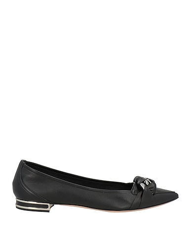 CASADEI Ballet flats Black Leather