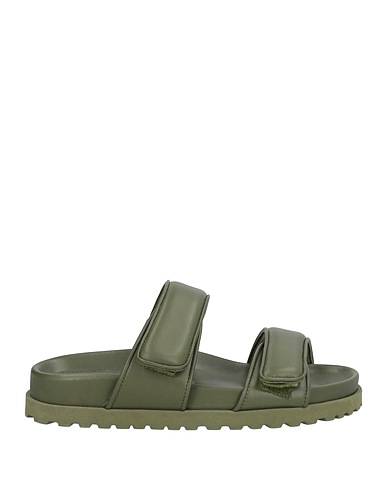 GIA BORGHINI Sandals Military green Leather