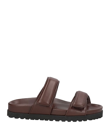 GIA BORGHINI Sandals Chocolate brown Leather