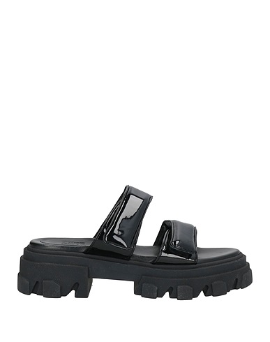 GIA BORGHINI Sandals Black Textile fibers
