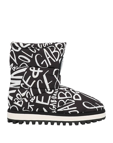 DOLCE&GABBANA Ankle boot Black 80% Polyester, 20% Viscose