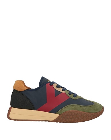 KEH-NOO Sneakers Blu navy Pelle, Fibre tessili