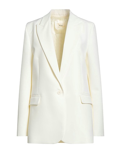 VICOLO Blazer White 88% Polyester, 12% Elastane