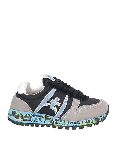PREMIATA Sneakers WILL BE Black Leather, Textile fibers