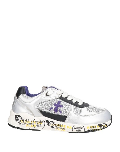 PREMIATA Sneakers WILL BE Argento Pelle, Fibre tessili
