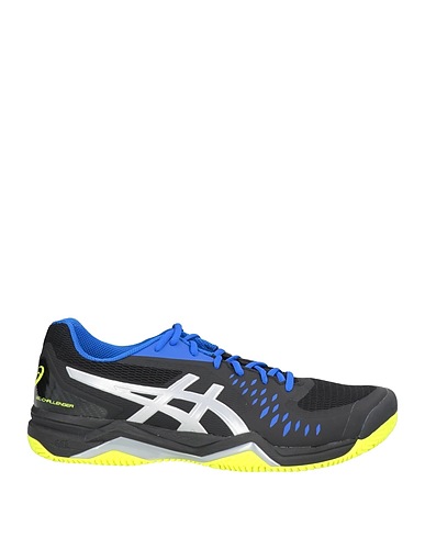 ASICS Sneakers Black Synthetic fibers, Leather