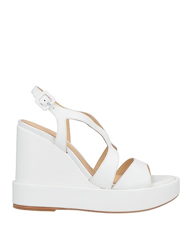 PALOMA BARCELÓ Sandals White Leather