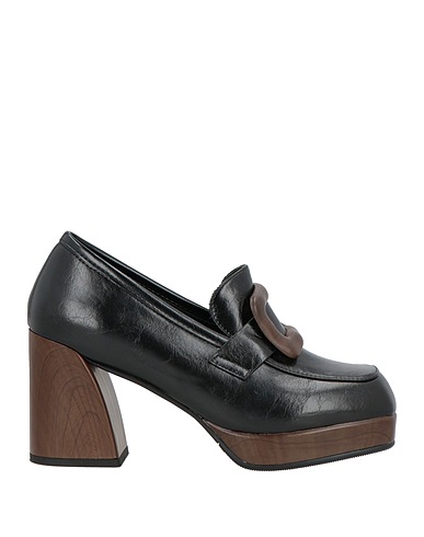 NOA HARMON Loafers Black Textile fibers