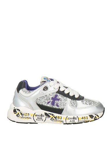 PREMIATA Sneakers WILL BE Silver Leather, Textile fibres