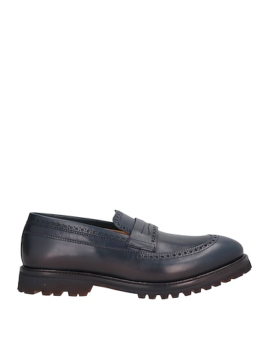 TESTONI Loafers Navy blue Calfskin