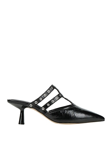 ELVIO ZANON Mules and clogs Black Leather
