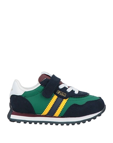 POLO RALPH LAUREN Sneakers Navy Polyurethane, Textile fibers