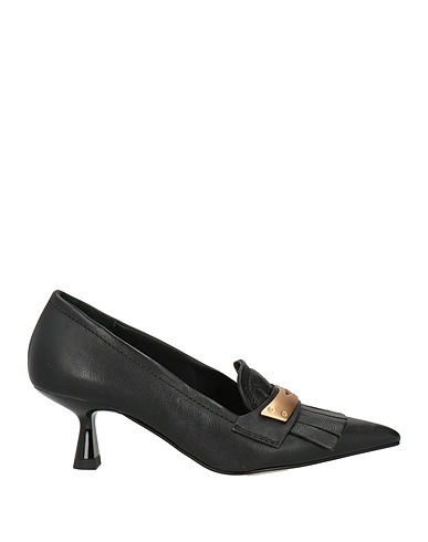 ELVIO ZANON Court Black Leather