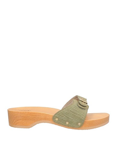 SCHOLL Mules and clogs ICONIC Sage green Leather