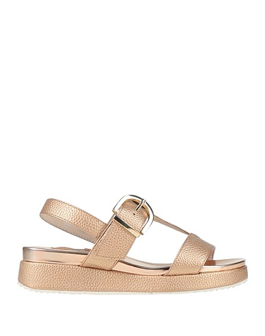 LUCIANO BARACHINI Sandals OGGI Rose gold Leather