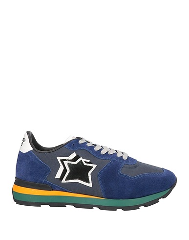 ATLANTIC STARS Sneakers Midnight blue Leather, Textile fibres