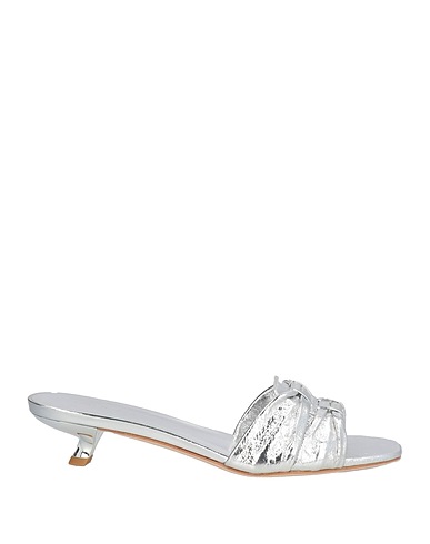 TORY BURCH Sandali Argento Pelle