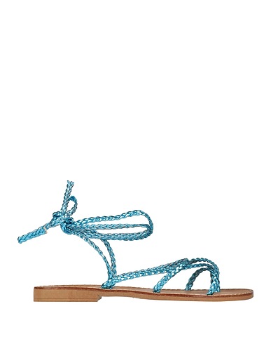 OVYÉ Flip flops Light blue Textile fibres
