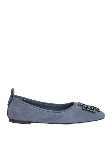 TORY BURCH Ballet flats Slate blue Leather