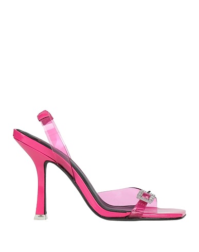BLACK SUEDE STUDIO Sandals Fuchsia PVC - Polyvinyl chloride, Leather