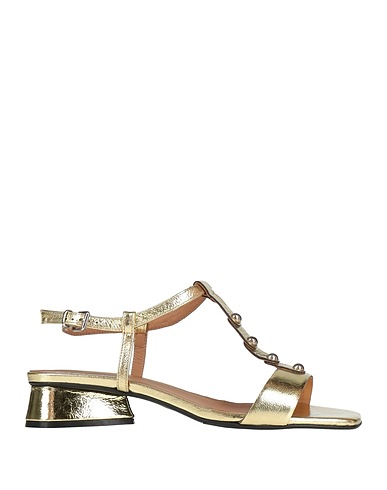 CARMENS Sandals Gold Leather
