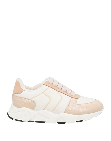 PESERICO Sneakers White Leather, Textile fibers