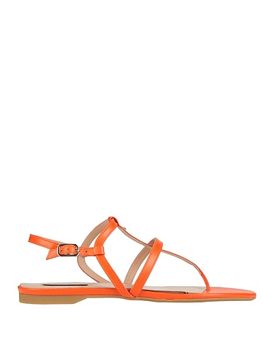 PATRIZIA PEPE Flip flops Orange Leather