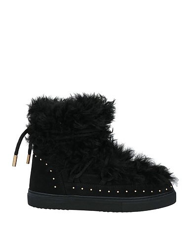INUIKII Ankle boot Black Leather, Shearling