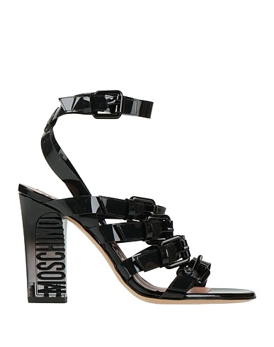 MOSCHINO CHEAP AND CHIC Sandals Black Textile fibers
