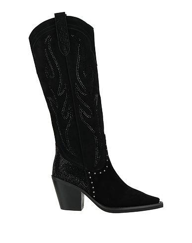 ALMA EN PENA. Boots Black Leather