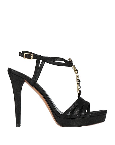 ALBANO Sandali Nero Fibre tessili