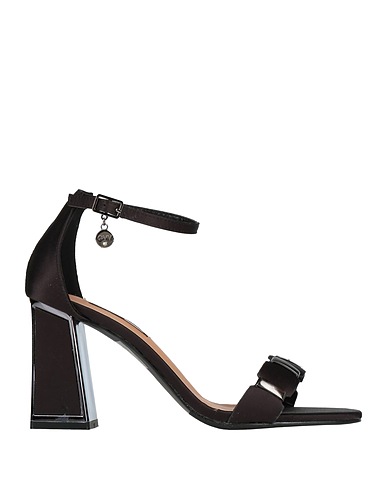 GIANMARCO VENTURI Sandals Black Textile fibres