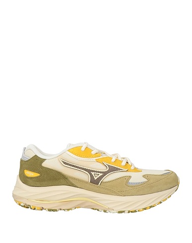 MIZUNO Sneakers Sage green Leather, Textile fibers