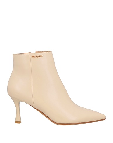 GAI MATTIOLO Ankle boot LOVE TO LOVE Beige Textile fibers
