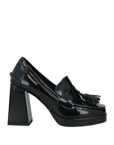 GAI MATTIOLO Loafers LOVE TO LOVE Black Textile fibres