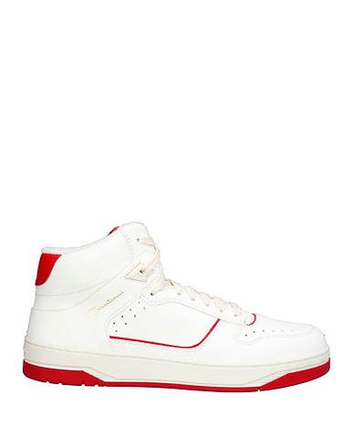 SANTONI Sneakers White Leather