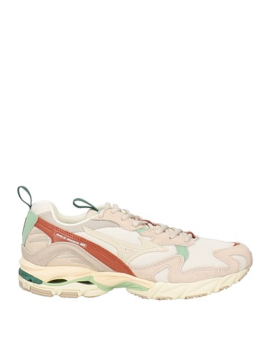 MIZUNO Sneakers Light grey Leather, Textile fibers