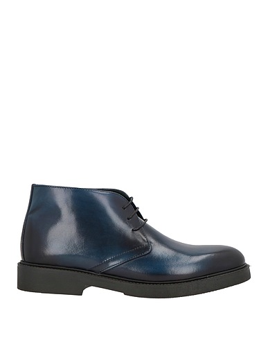 CALPIERRE Stivaletti Blu navy Pelle di vitello