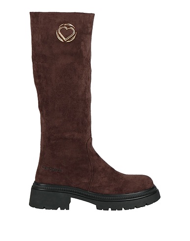 GAI MATTIOLO Boots LOVE TO LOVE Dark brown Textile fibers