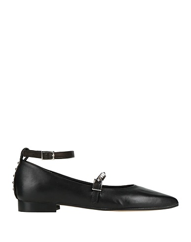 DIVINE FOLLIE Ballet flats Black Leather