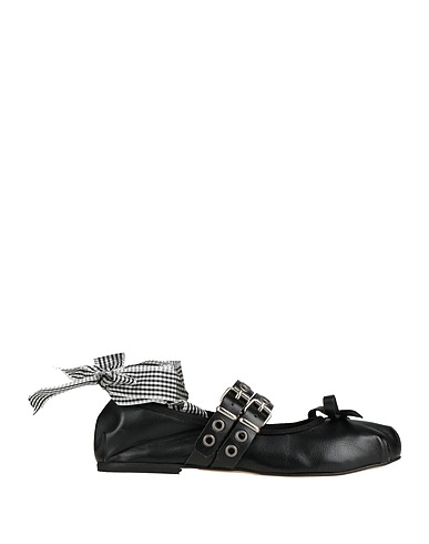 DIVINE FOLLIE Ballerine Nero Pelle
