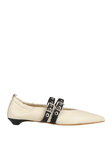 DIVINE FOLLIE Schuhe Cremeweiß Leder