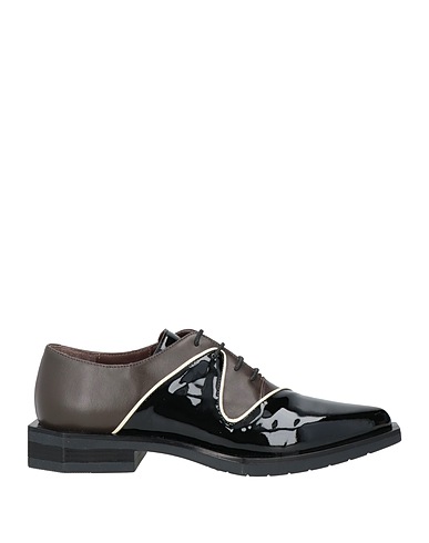 LE BOHÉMIEN Laced shoes Black Leather
