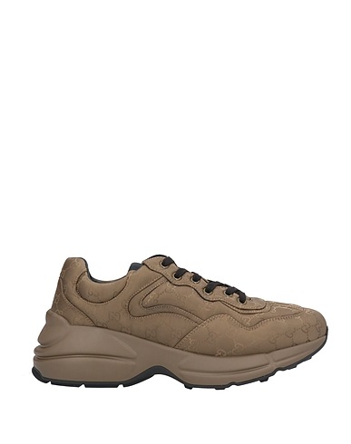 GUCCI Sneakers Khaki Textile fibres
