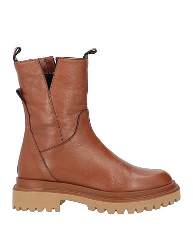 BRANDO SHOES Ankle boot Tan Calfskin
