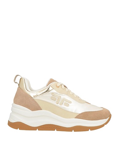 FORNARINA Sneakers GLAM Sand Textile fibres, Leather