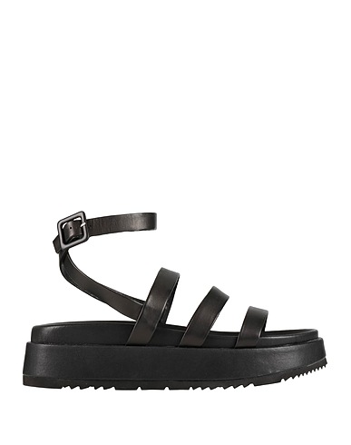 RAHYA GREY Sandals Black Leather