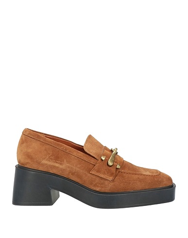 LORENZO MARI Loafers Light brown Leather