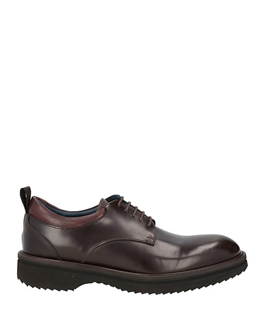 NICOL SADLER Laced shoes Dark brown Leather