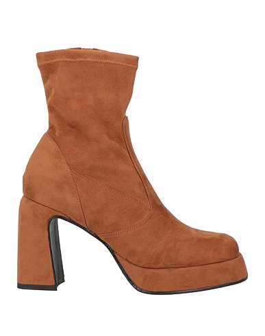 LORENZO MARI Ankle boot Tan Textile fibers
